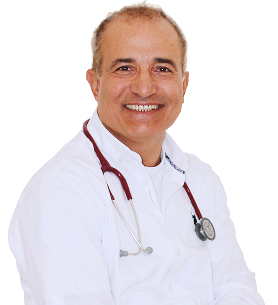 Dr. med. Necati Kura in seiner Praxis
